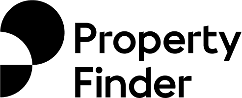 Property Finder black and white logo
