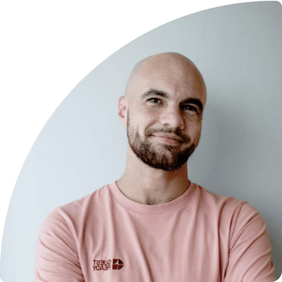 a man smiling for the camera