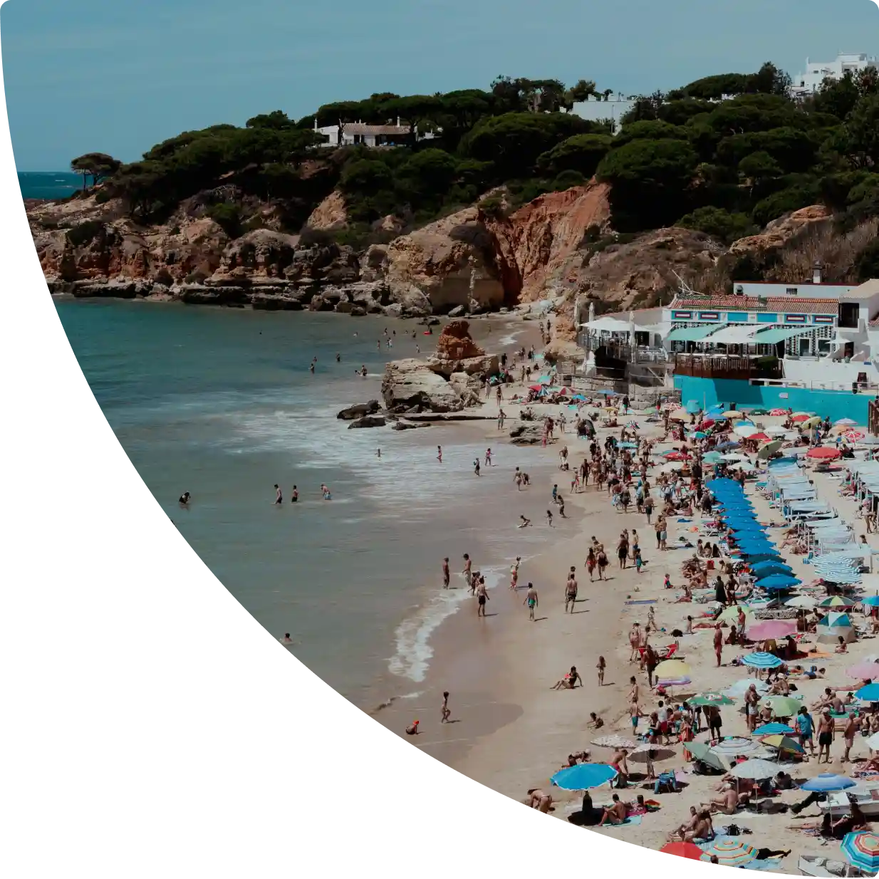 A stunning coastal gem in the Albufeira, Portugal, is known for its golden beaches, dramatic cliffs, and lively nightlife. Stroll through its charming old town, explore hidden coves, and soak in the sun along the Atlantic coastline.