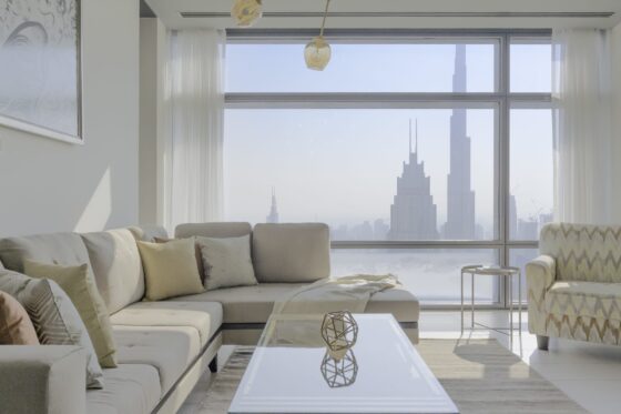 GuestReady-managed holiday home in Dubai with a Burj Khalifa view